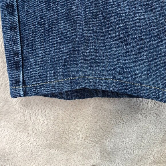Wrangler Mens Work Jeans Size 38x30 Straight Leg Classic Relaxed Blue Denim - Picture 8 of 16
